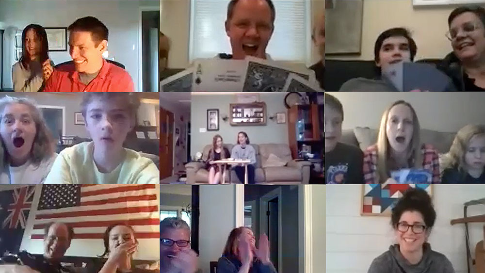 Lots of laughs during virtual magic show